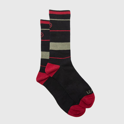 CALCETIN LARGO LINE STRETCH RED & GREEN